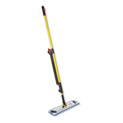 Pulse Microfiber Spray Mop System, 17" Microfiber Head, 52" Yellow Plastic Handle