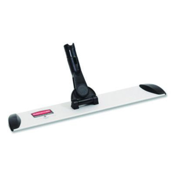 Executive Microfiber Single-Sided Flat Mop Frame, 3.5 W, 17 L, Black/Silver