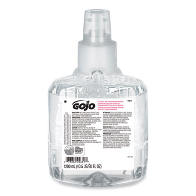 Clear And Mild Foam Handwash Refill, For Ltx-12 Dispenser, Fragrance-Free, 1,200 Ml, 2/Carton