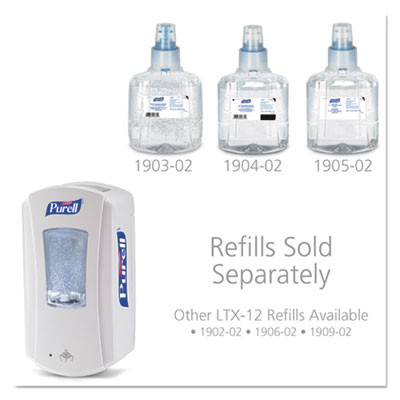Ltx-12 Touch-Free Dispenser, 1,200 Ml, 5.75 X 4 X 10.5, White