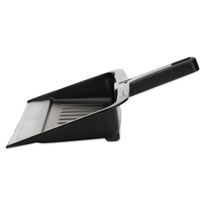 Heavy-Duty Dustpan, 8.25 X 12.25 , Polypropylene, Charcoal