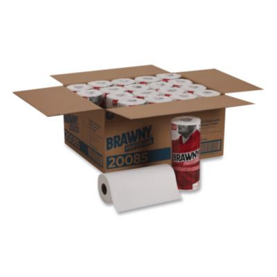 Premium Drc Perforated Roll Wipers, 1-Ply, 11 x 9.38, Unscented, White, 84/Roll, 20 Rolls/Carton