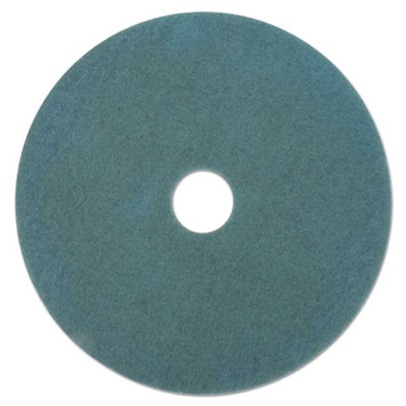 Ultra High-Speed Floor Burnishing Pads 3100, 27" Diameter, Aqua, 5/Carton