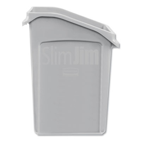 Slim Jim Under-Counter Container, 23 Gal, Polyethylene, Gray