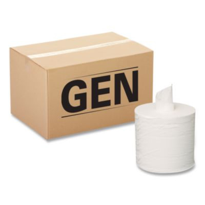 Centerpull Towel, 2-Ply, 7.3" x 500 Ft, White, 600 Roll, 6 Rolls/Carton