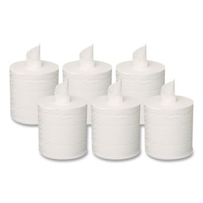 Centerpull Towel, 2-Ply, 7.3" x 500 Ft, White, 600 Roll, 6 Rolls/Carton