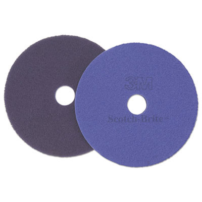 Diamond Floor Pads, 27" Diameter, Purple, 5/Carton
