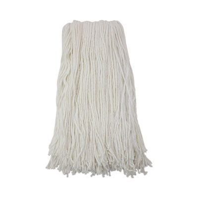 Cut-End Wet Mop Head, Rayon, #32, White