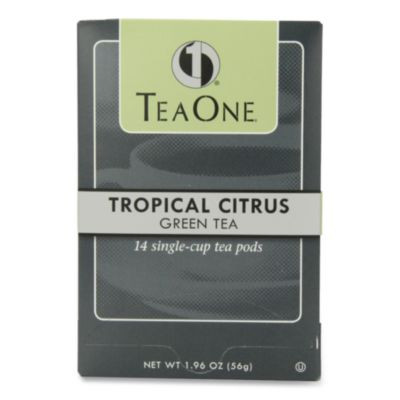 Tea Pods, Tropical Citrus Green, 14/Box
