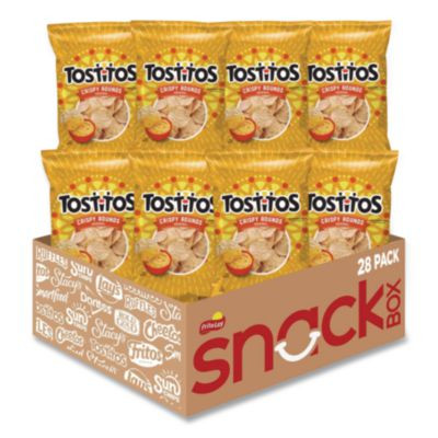 Tortilla Chips Crispy Rounds, 3 Oz Bag, 28/Carton