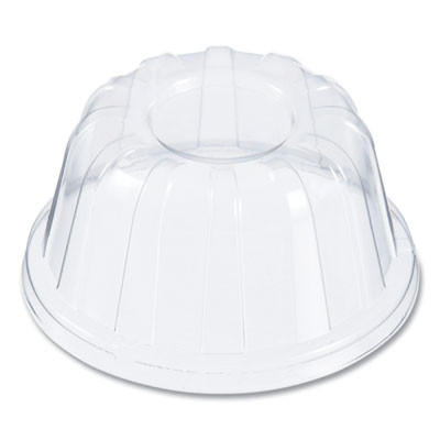 Dome-Top Sundae/Cold Cup Lids, High Dome, Fits 5 Oz To 32 Oz Cold Cups, Plastic, Clear, 50/Pack, 20 Packs/Carton