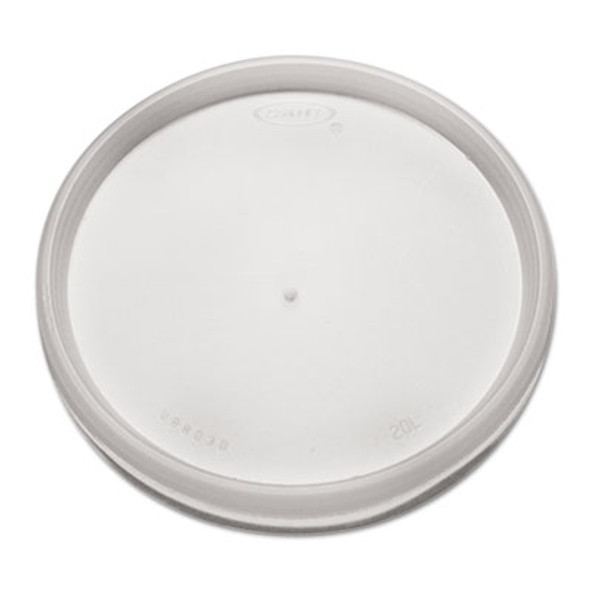 Plastic Lids For Foam Cups, Bowls And Containers, Flat, Vented, Fits 6 Oz To 32 Oz, Translucent, 100/Pack, 10 Packs/Carton