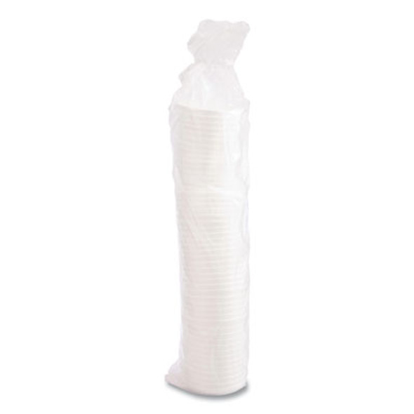 Vented Foam Lids, Fits 6 Oz To 32 Oz Hot Cups, White, 50/Pack, 10 Packs/Carton
