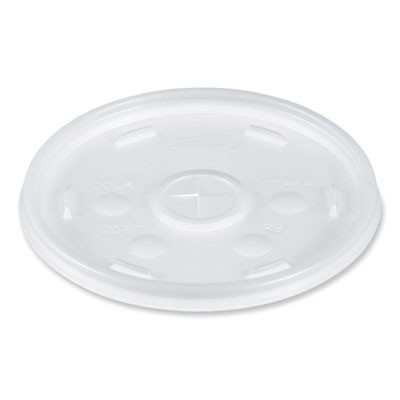 Cold Cup Lids, Fits 8 Oz To 32 Oz Cold Cups/Containers, Plastic, Translucent, 100/Sleeve, 10 Sleeves/Carton