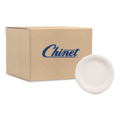 Paper Dinnerware, Plate, 6" Dia, White, 125/Pack