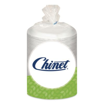 Paper Dinnerware, Plate, 6" Dia, White, 125/Pack