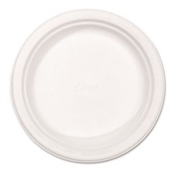 Paper Dinnerware, Plate, 8.75" Dia, White, 500/Carton