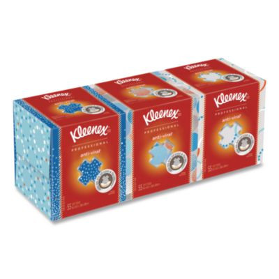 Boutique Anti-Viral Facial Tissue, Pop-Up Box, 3-Ply, White, 55 Sheets/Box, 3 Boxes/Pack