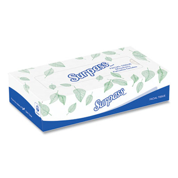 Facial Tissue For Business, Flat Box, 2-Ply, White, 100 Sheets/Box, 30 Boxes/Carton
