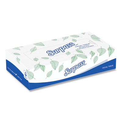 Facial Tissue For Business, Flat Box, 2-Ply, White, 100 Sheets/Box, 30 Boxes/Carton