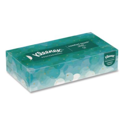 White Facial Tissue For Business, Pop-Up Box, 2-Ply, 100 Sheets/Box