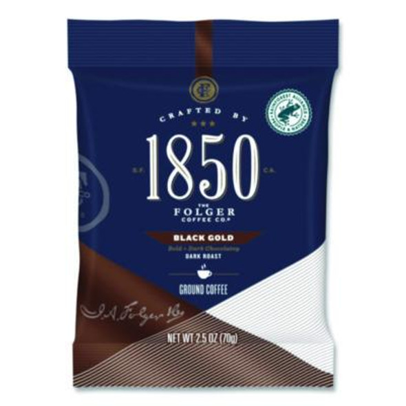Black Gold Coffee Ground Coffee Fraction Packs, 2.5 Oz Pack, 24 Packs/Carton