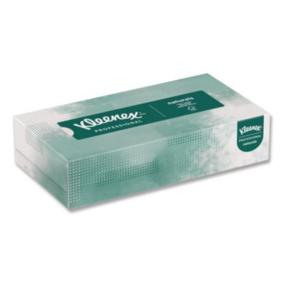 Naturals Facial Tissue For Business, Flat Box, 2-Ply, White, 125 Sheets/Box