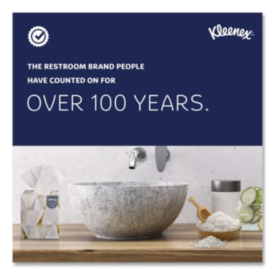 White Facial Tissue, Pop-Up Box, 2-Ply, 125 Sheets/Box