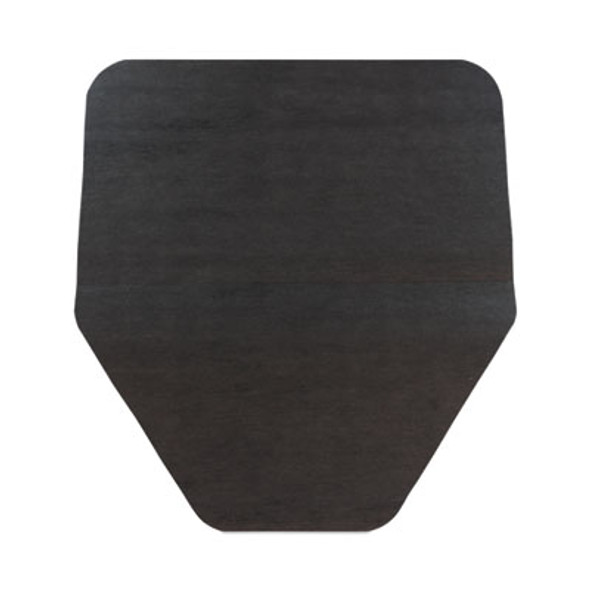 Komodo Urinal Mat, Shield-Shaped, Gray Smooth Surface, 18" x 20", 6/Carton