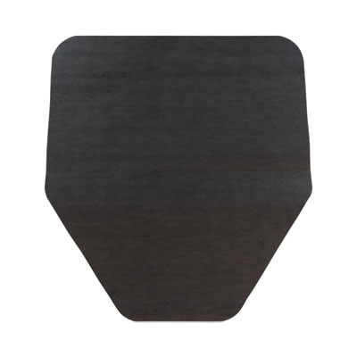 Komodo Urinal Mat, Shield-Shaped, Gray Smooth Surface, 18" x 20", 6/Carton