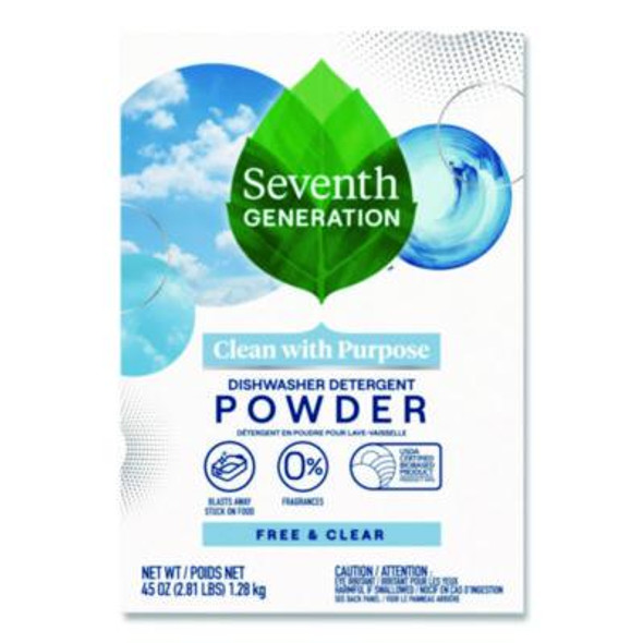 Automatic Dishwasher Powder, Free And Clear, 45Oz Box, 12/Carton