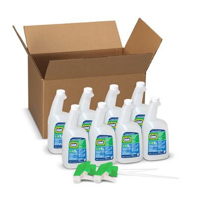 Disinfecting-Sanitizing Bathroom Cleaner, Citrus Scent, 32 Oz Bottles, 8 Bottles And 2 Trigger Sprayers/Carton