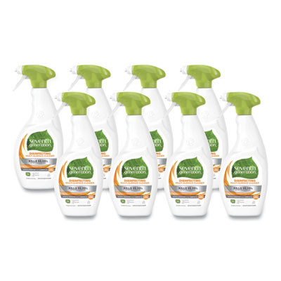 Botanical Disinfecting Multi-Surface Cleaner, Lemongrass Citrus Scent, 26 Oz Spray Bottle, 8/Carton