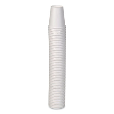 Paper Hot Cups, 10 Oz, White, 50/Sleeve, 20 Sleeves/Carton