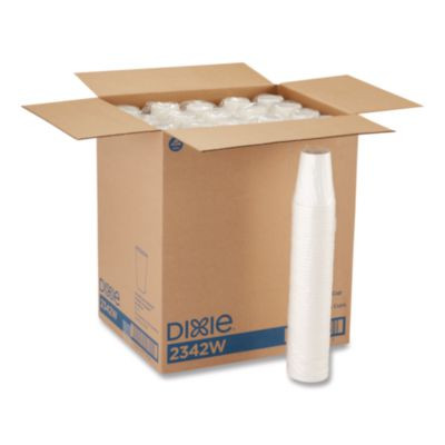 Paper Hot Cups, 12 Oz, White, 50/Sleeve, 20 Sleeves/Carton