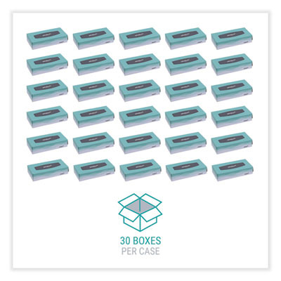 Facial Tissue, Flat Pop-Up Box, 2-Ply, White, 100 Sheets/Box, 30 Boxes/Carton