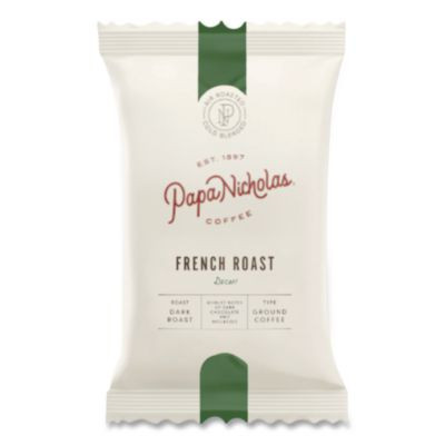 Premium Coffee, Decaffeinated French Roast, 18/Carton