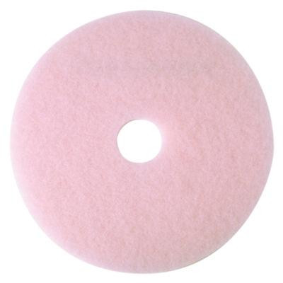 Ultra High-Speed Eraser Floor Burnishing Pad 3600, 24" Diameter, Pink, 5/Carton