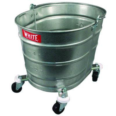Metal Mop Bucket, 26 Qt, Steel