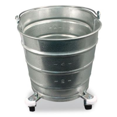 Metal Mop Bucket, 26 Qt, Steel
