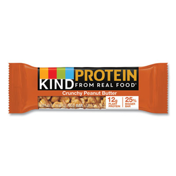 Protein Bars, Crunchy Peanut Butter, 1.76 Oz, 12/Pack