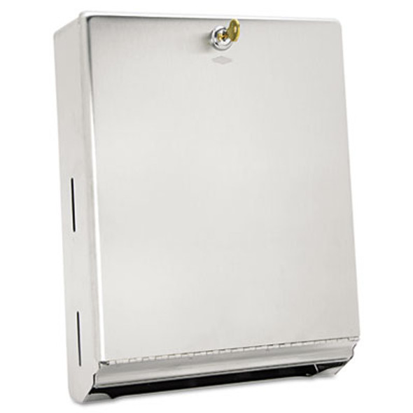 Surface-Mounted Paper Towel Dispenser, 10.75 X 4 X 14, Stainless Steel