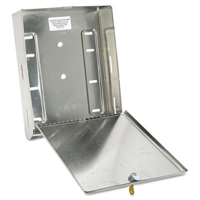 Surface-Mounted Paper Towel Dispenser, 10.75 X 4 X 14, Stainless Steel