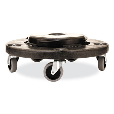 Brute Quiet Dolly, 250 Lb Capacity, 18.25" Diameter x 6.63"h, Black