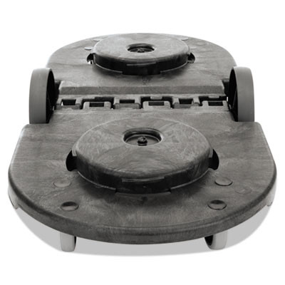 Brute Tandem Dolly, Two-Container, 300 Lb Capacity, 20.25w x 45d x 8h, Black