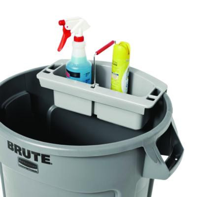 Maid Caddy, Two Compartments, 16 x 9 x 5, Gray