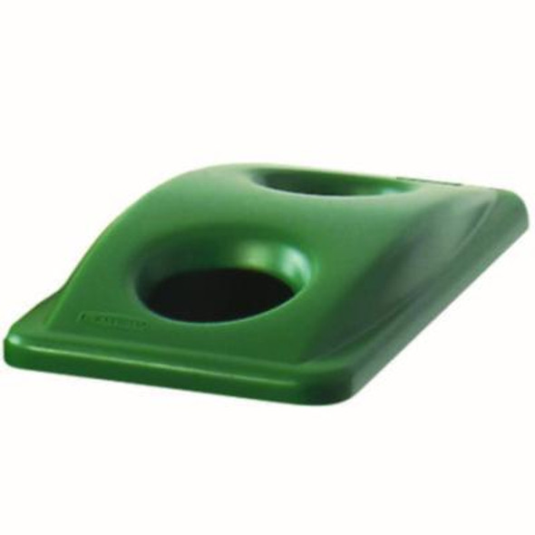 Slim Jim Bottle And Can Recycling Top, 20.38w X 11.38d X 2.75h, Green