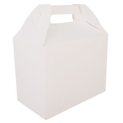 Carryout Barn Boxes, 10 Lb, 8.88 x 5 x 6.75, White, Paper, 150/Carton