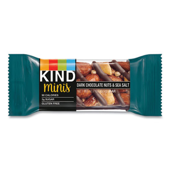 Minis, Dark Chocolate Nuts/Sea Salt, 0.7 Oz, 10/Pack