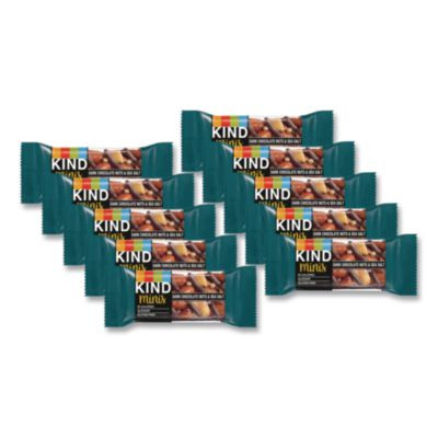 Minis, Dark Chocolate Nuts/Sea Salt, 0.7 Oz Bar, 10/Pack